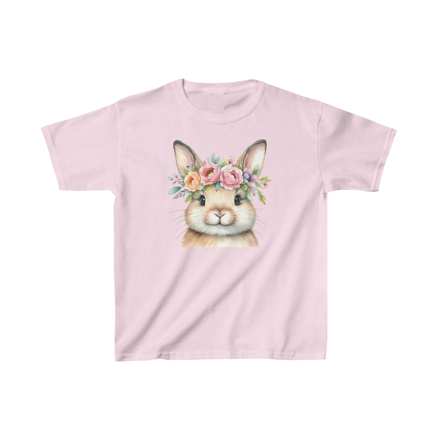 Floral Easter Bunny Shirt Kids Heavy Cotton™ Tee