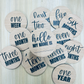 Baby Milestone cirlce cards; photo props; new born; babyshower gift wood sign
