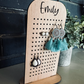 Personalized Wood Earring Holder