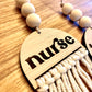 custom mama teacher nurse mothers day Car Charm Review Mirror wood sign Hanging Tag Bead Active