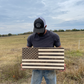 American Flag; Wood Sign; military seal, 3d