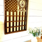 Military Coin display open face wood box veteran army navy marine coast guard air force