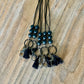 black neutral silicone beads Teacher Nurse Keychain Lanyard Farmhouse Bead Tassel acrylic