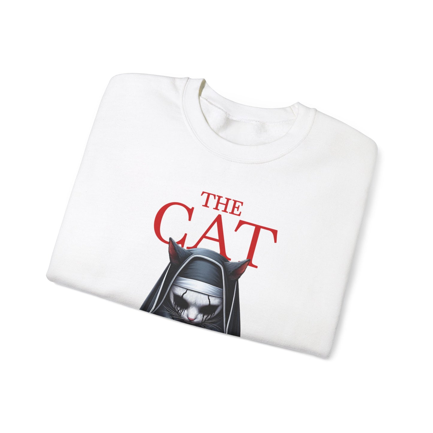 cat nun halloween humor Unisex Heavy Blend™ Crewneck Sweatshirt