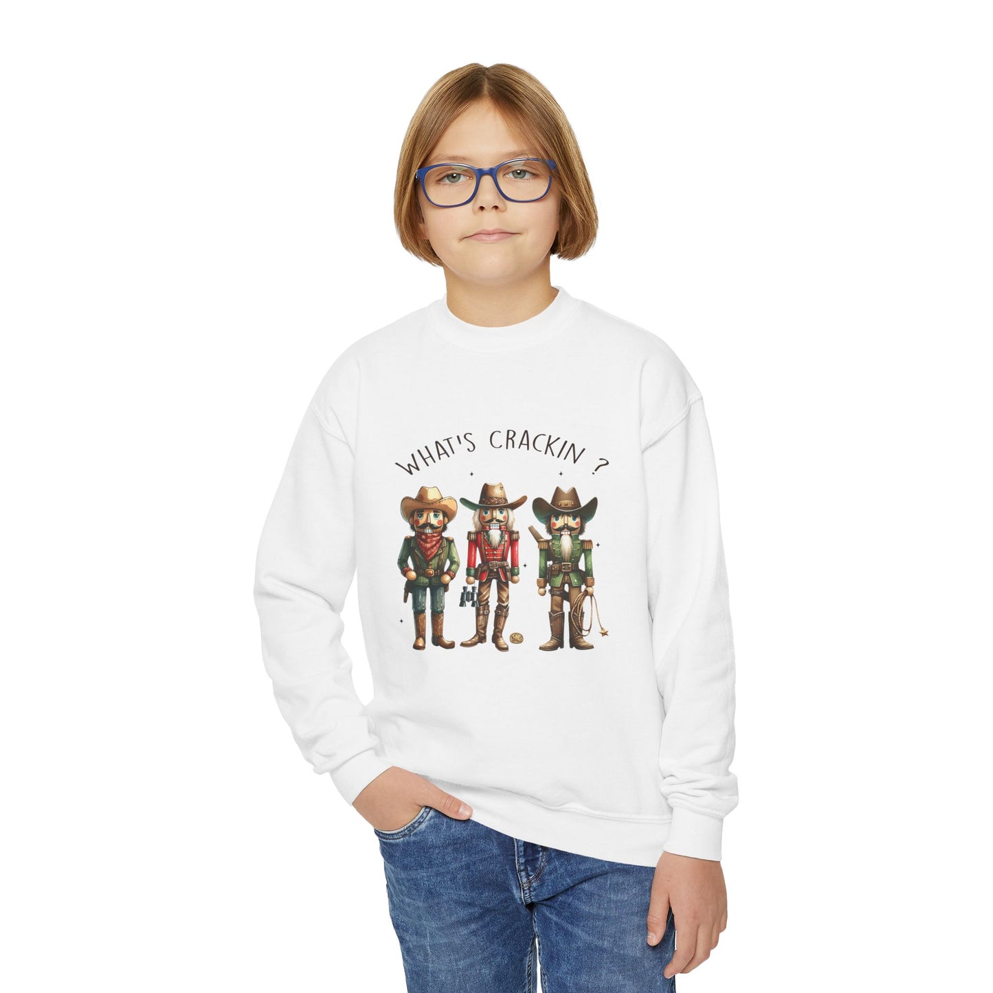 whats cracking Youth Crewneck Sweatshirt