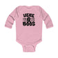 Here for the Boos Baby Halloween humor  Long Sleeve Onsie