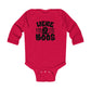 Here for the Boos Baby Halloween humor  Long Sleeve Onsie