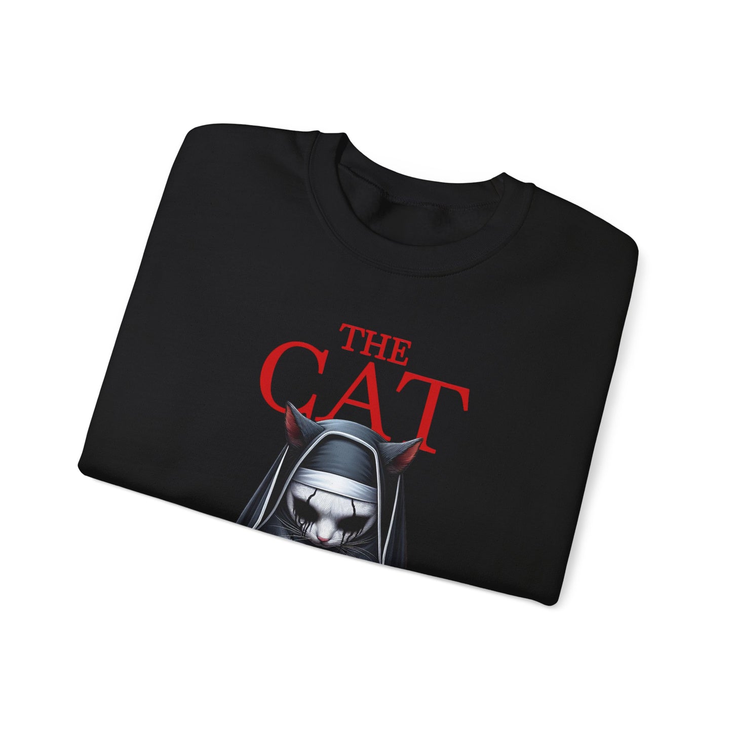 cat nun halloween humor Unisex Heavy Blend™ Crewneck Sweatshirt