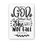 God is within her she will not fail Canvas Gallery Wraps
