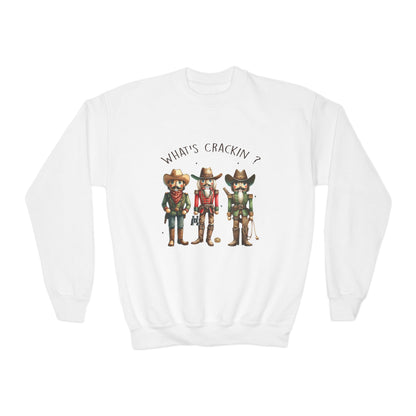 whats cracking Youth Crewneck Sweatshirt