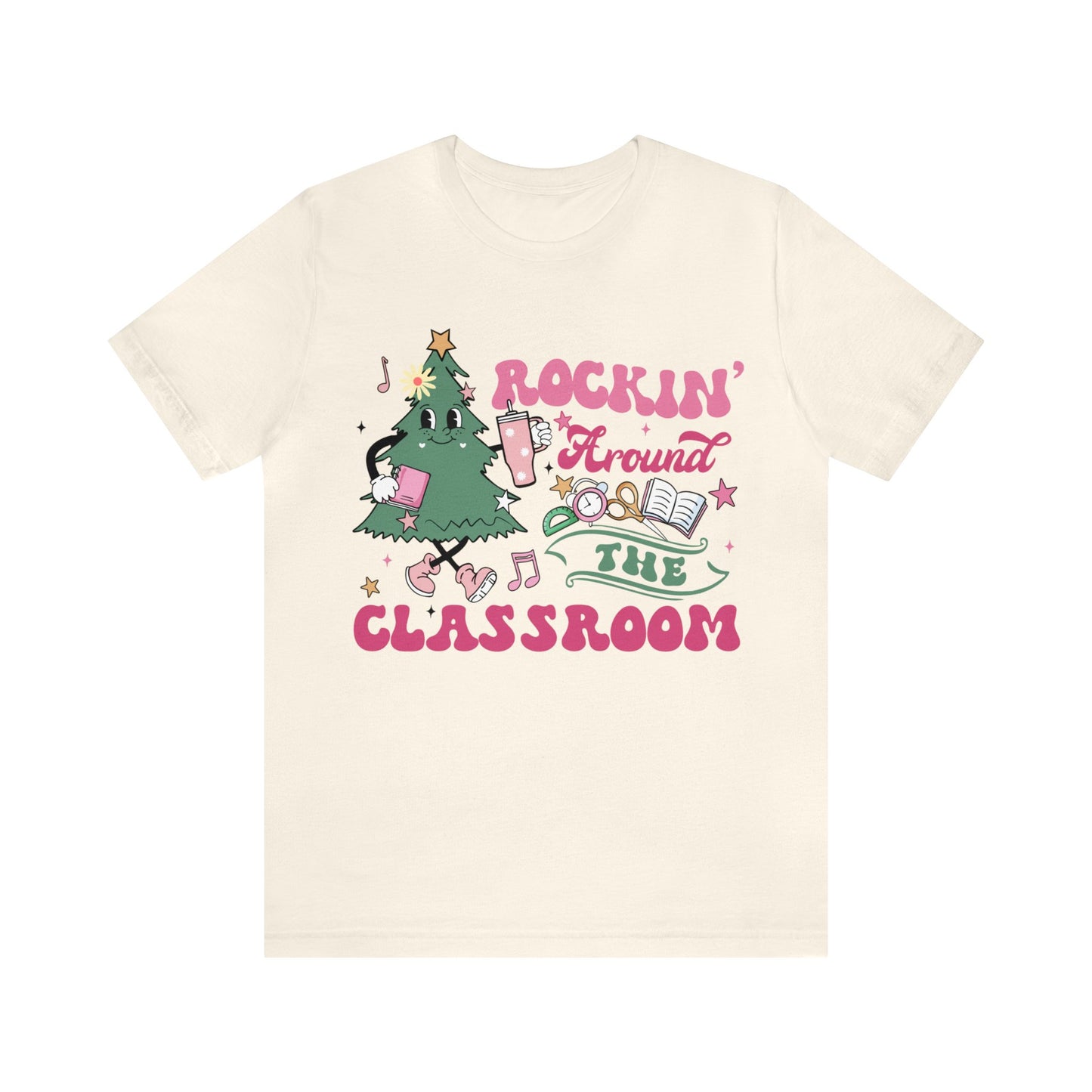 rockinh around the classroom Unisex Jersey Short Sleeve Tee