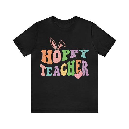 HOPPY TEACHER Unisex Jersey Short Sleeve Tee