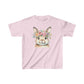 Floral Easter Bunny Shirt Kids Heavy Cotton™ Tee