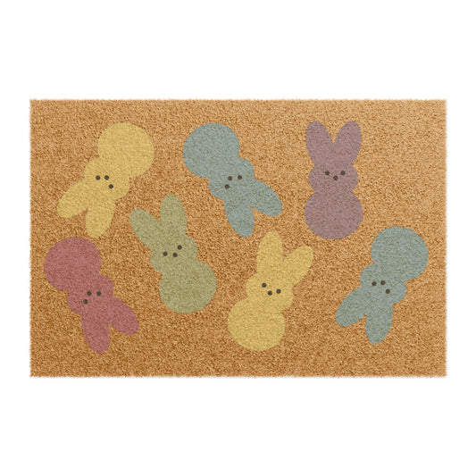 Peep Bunny Easter Doormat