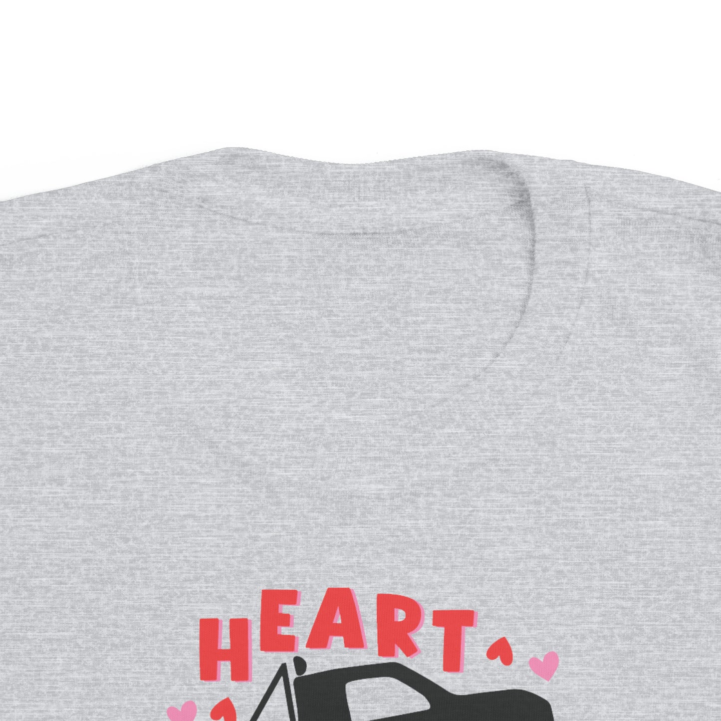 heart breaker monster truck valentines day Toddler's Fine Jersey Tee
