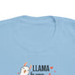 Llama be your valentine Toddler's Fine Jersey Tee