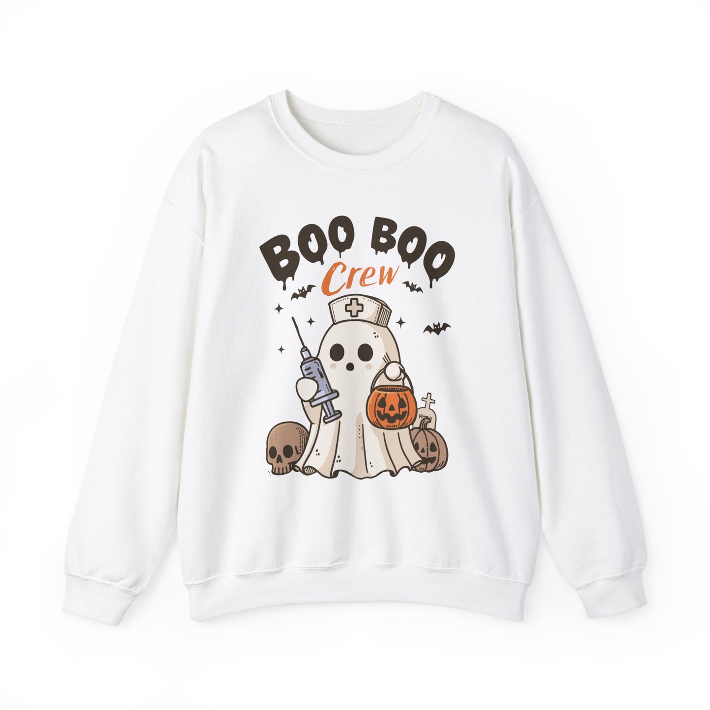 cute ghost halloween Unisex Heavy Blend™ Crewneck Sweatshirt