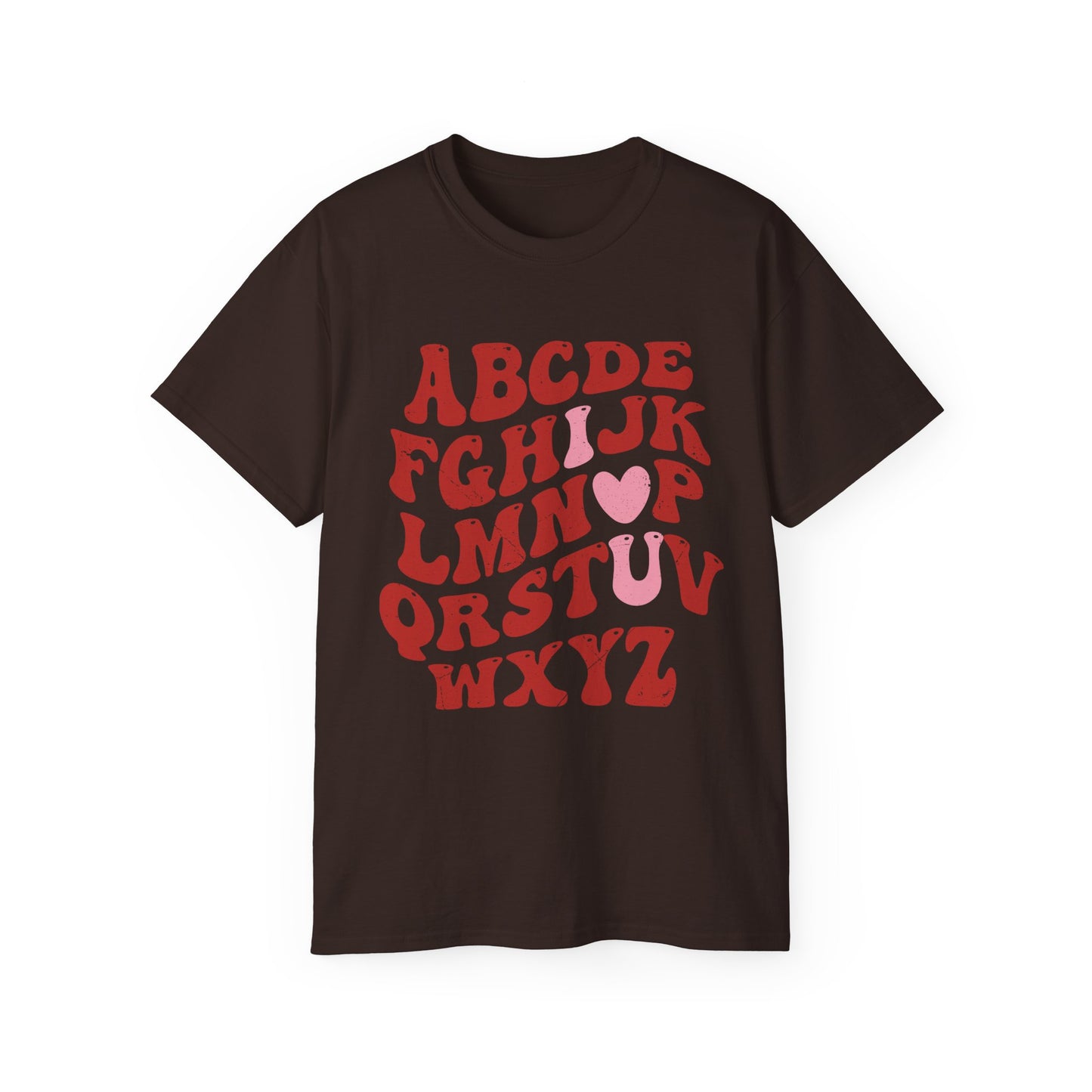 Valentines Day Retro ABC Tee