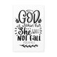 God is within her she will not fail Canvas Gallery Wraps