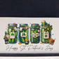 St. Patrick's Day Mason Jar Shelf Sitter – 6x11 Wooden Sign