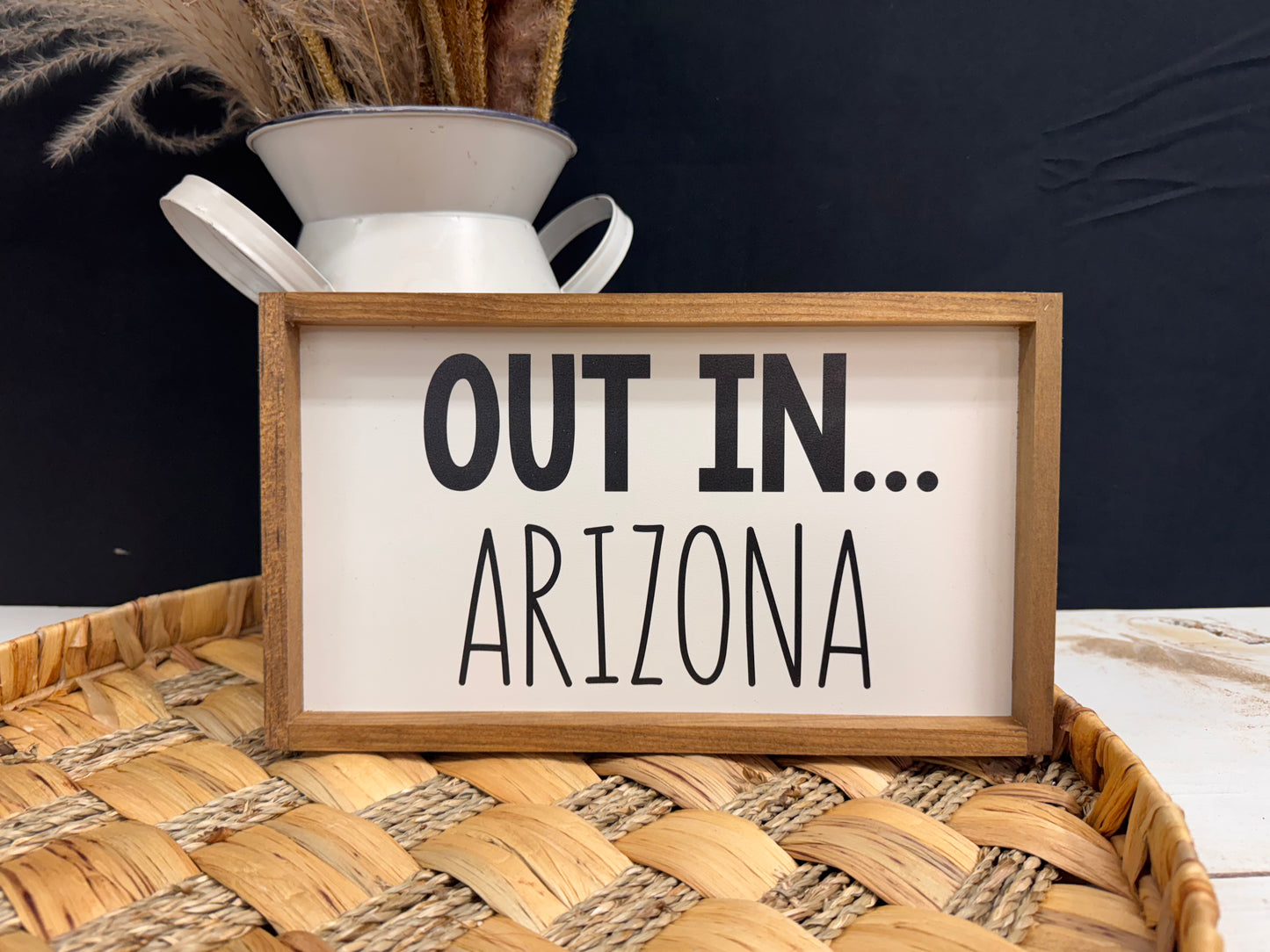 Custom Personalized Out In (your state) Wood Sign