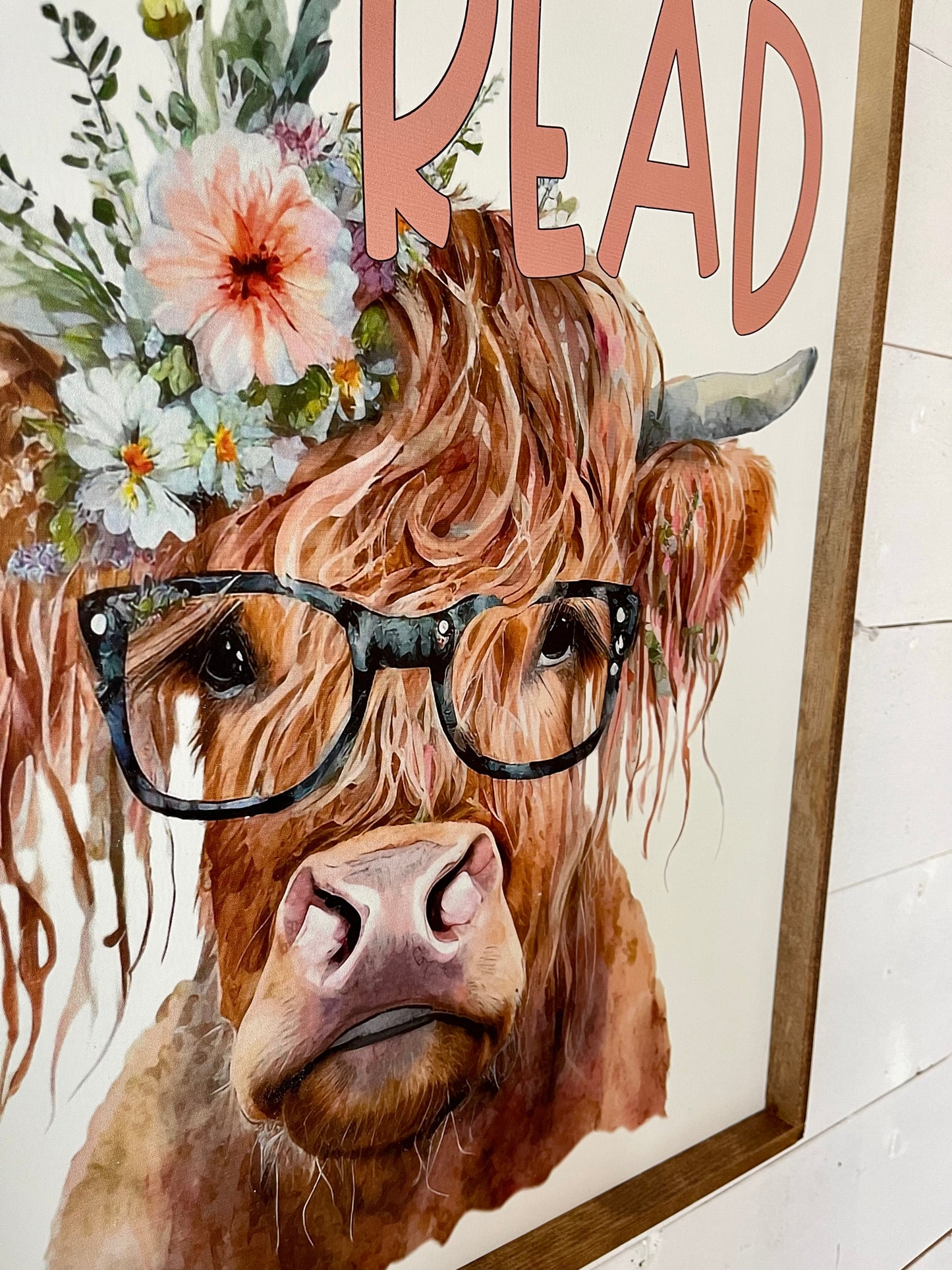 Watercolor Floral Highland Cow Classroom Bundle