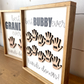 customized Best Dad Ever Handprint Wood Sign; Father's Day Gift; Grandpa Hands Down