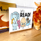 Let's Read Childrens Book wood Sign