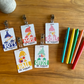 School gnome themed custom Acrylic Classroom Hall Passes