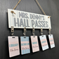 calm neutral boho  Acrylic Classroom Hall Pass set