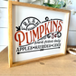 Fresh pumpkins hand picked fall 2023 new wood sign