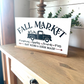 Fall market truck new fall 2023 wood sign