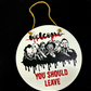 halloween horror characters scary welcome please you should leave new  Circle Door Hanger