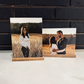 Your Personalized Photos; Removable Shelf Sitter on wood sign for your office, mantle, bedroom, wedding photos, family portrait,