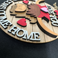 DIY 3d Highland Cow Door Hanger Wood Art Kit - Love You Till the Cows Come Home wood sign