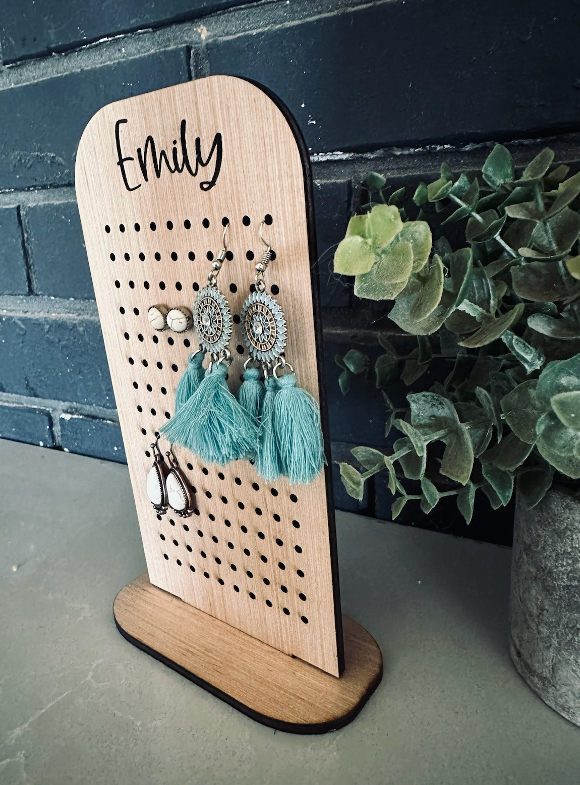 Buy Earring Rack Earring Hanger Displays With 6 Mini Hangers Frosted  Acrylic Earring Holder Miniature Clothing Rack for Earrings Online in India  - Etsy