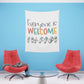 Everyone is welcome asl Printed Wall Tapestry
