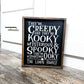 They are Creepy and their cooky; Halloween; family custom name; saralita designs; addams family