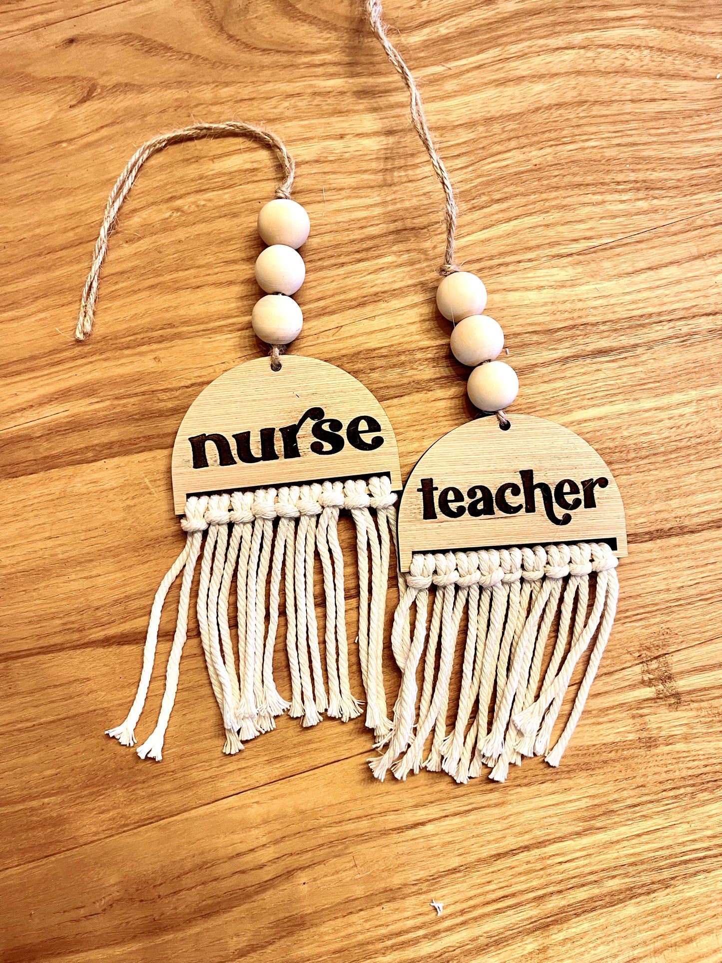 custom mama teacher nurse mothers day Car Charm Review Mirror wood sign Hanging Tag Bead Active