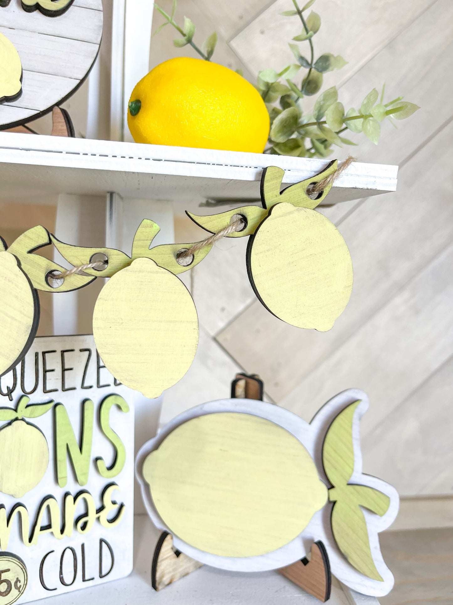 DIY Lemon Hello Summer Seasonal Tiered Tray