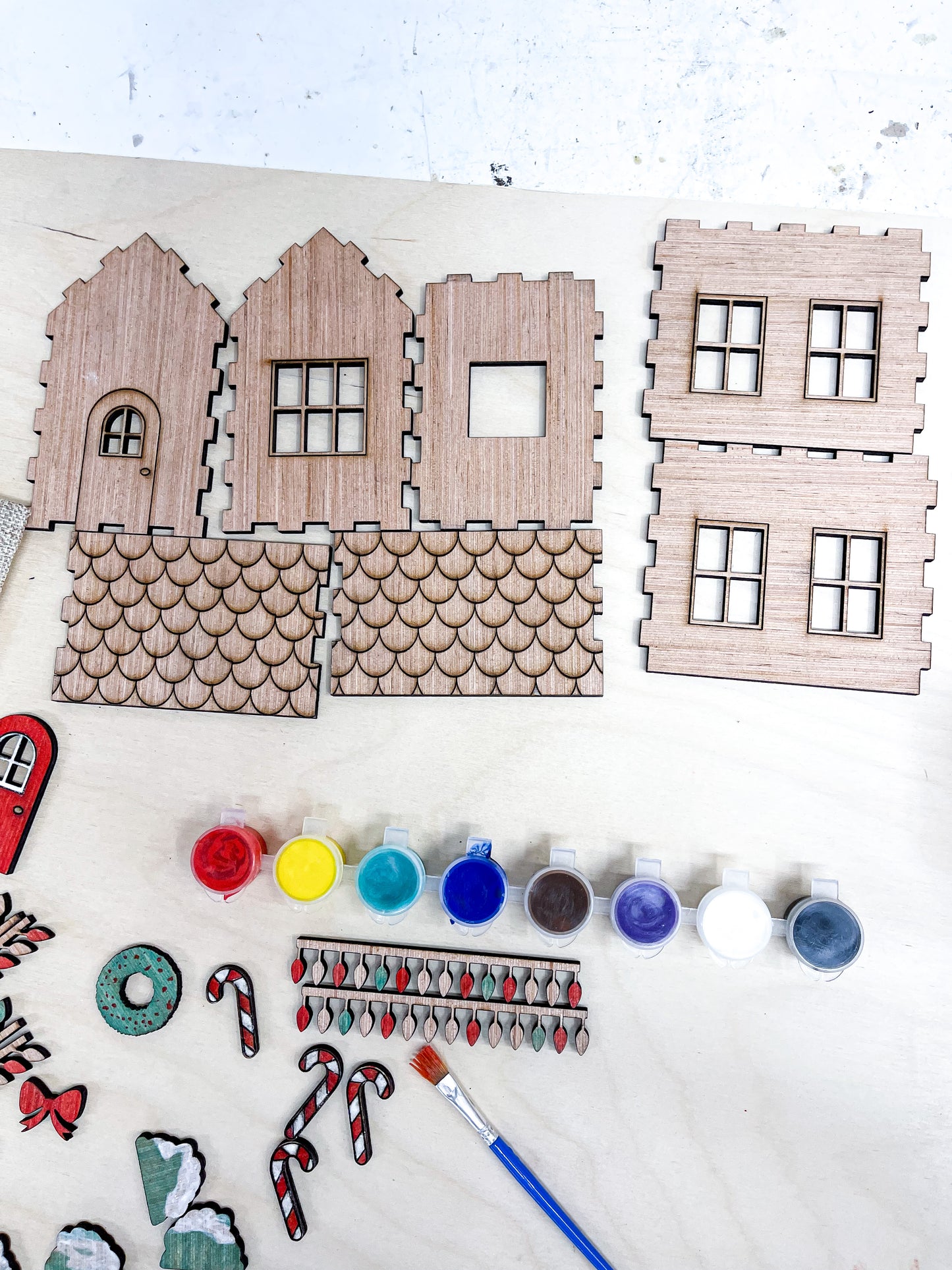 DIY Paint Kit Gingerbread House Christmas Kid's Kit Arts and Craft