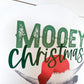 Mooey Christmas Wood Circle