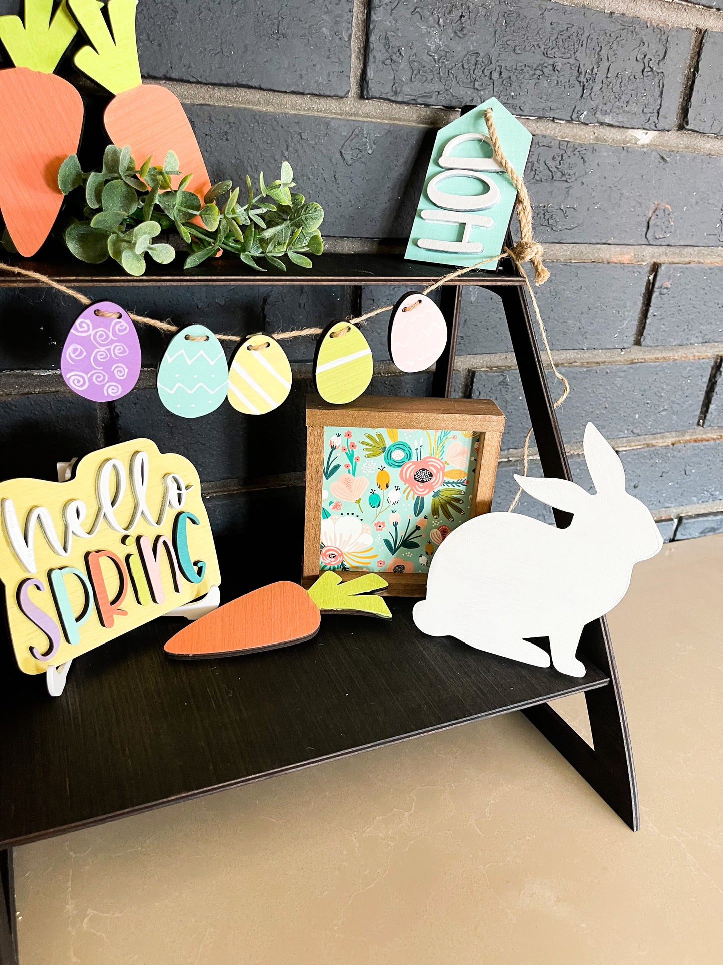 Easter Spring Farmhouse DIY Kit Seasonal Tiered Tray