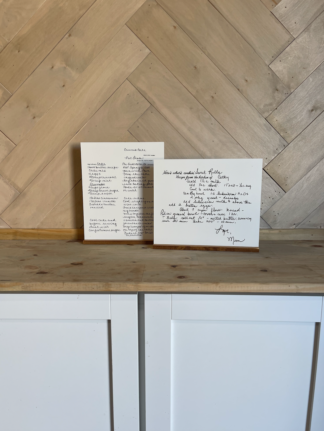 Your handwritten Recipe/Letter transferred to wood Sign