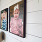 Your Family Photos; Framed Wood Photo Signs