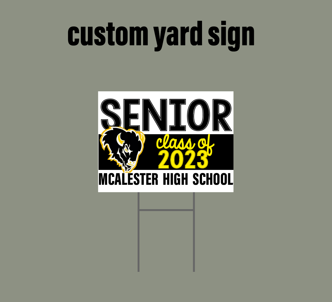 Copy of Custom Football Player Front Yard Sign