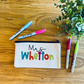 Personalized Bright and Colorful Teacher Appreciation Care Wood Sign Box