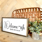welcome-ish depends who you are family wood sign farmhouse humor sign funny livingroom sign