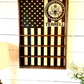 Military Coin display open face wood box veteran army navy marine coast guard air force