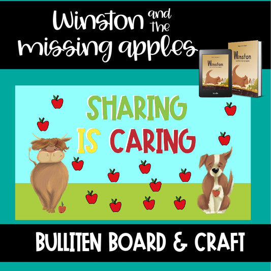 Winston and the Missing Apples Book bulletin board poster set